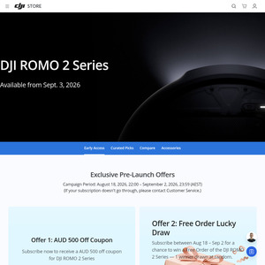 Subscribe to Newletter & Receive $500 Discount Voucher on DJI Romo 2 Series Robotic Mop / Vac
