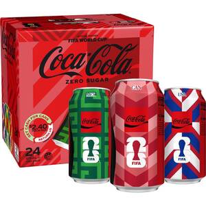 1/2 Price: Coca-Cola Varieties 24 x 375ml $23.00 & Dove Body Wash 1 Litre $9.50