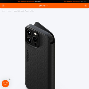 MagWallet Leather Wallet Case for iPhone 15 Pro Max $3.50 (Was $69.95) + $6.95 Delivery