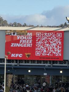 Free Zinger Burger with Minimum Order over $10 - Redeem via KFC App