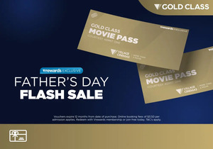 Vrewards Gold Class eVoucher $35