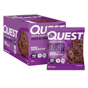 Quest Nutrition Double Chocolate Chip Protein Cookie 12 Pack $18 ($16.20 S&S) + Delivery ($0 with Prime/ $59 Spend)