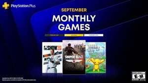 PS + Monthly Games for September: Sniper Elite: Resistance, MLB The Show 26, Wobbly Life, Chained Echoes
