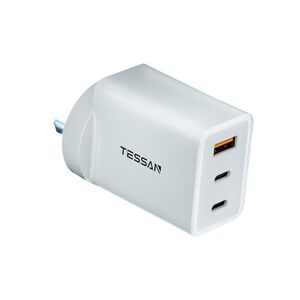 TESSAN 65W Fast Changing 3-Port GaN Charger $24.69 (RRP $40.99) + Delivery ($0 Prime/$59 Spend)