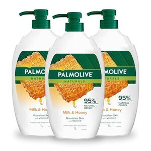 Palmolive Naturals Body Wash 3x1L- Milk and Honey $16.50/ $14.85 with S&S (RRP $39) + Delivery ($0 Prime/ $59 Spend)