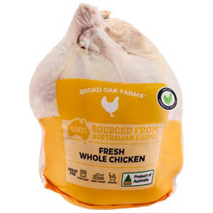 Broad Oak Farms Fresh Whole Chicken $3.99/kg