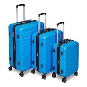 Amazon Basics Hardside Expandable Spinner Suitcase 3-Piece (55cm, 68cm, 78cm) Light Blue $140.32 Delivered