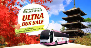 Up to 56% off Japan Highway Bus Fares (Selected Routes Only)