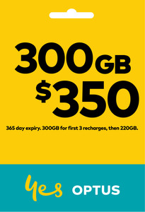Optus $350 Prepaid SIM 365 Days for $195 (Includes Bonus Lebara $30 SIM) Delivered