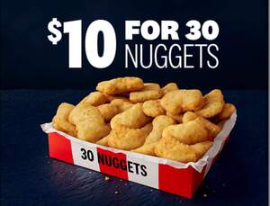 30 Chicken Nuggets $10 (July 18, 31)
