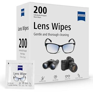 ZEISS Lens Wipes - Pack of 200 $19.18 ($17.26 S&S) + Delivery ($0 with Prime/ $59 Spend)