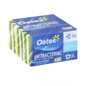Oates Antibacterial Heavy Duty Sponge Scourers - 6-Pack $1.99 (Was $4.99) + Delivery ($0 OnePass/ C&C/ in-Store)