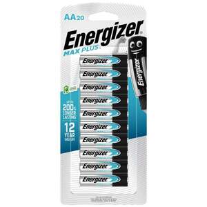 Energizer Max Plus AA Batteries Alkaline - 20 Pack $14.90