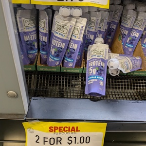 [VIC] Farmers Union Greek Style High Protein Yoghurt Pouch Blueberry 150g - 2 for $1