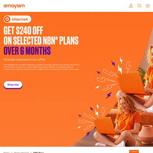 nbn FTTP or HFC 25/10 $30/Month for 6 Months, 750/50 $60/Month for 6 Months (New Customers)