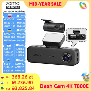70mai T800E 4K 3CH Dashcam Front, Rear & Interior US$77.69 (~A$110.45) Delivered