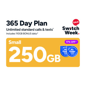 Kogan Mobile Small 4G Prepaid Plan: 365 Days Expiry, 250GB Data $149 Delivered