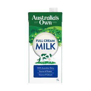 Australia's Own Full Cream Milk 1L $1.80