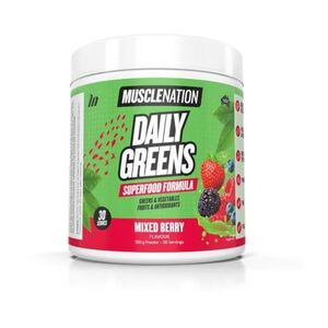 Muscle Nation Daily Greens Tropical Crush or Mixed Berry 180gm $15 (Min Order: 4) + Delivery ($0 Prime/ $59 Spend)