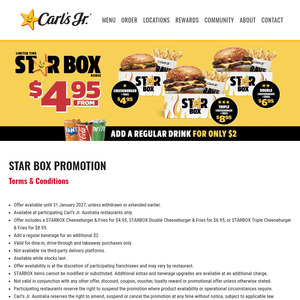 Cheeseburger & Fries $4.95 | Double Cheeseburger & Fries $6.95 | Triple Cheeseburger & Fries $8.95. Add a Drink $2