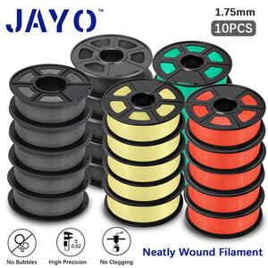 JAYO 3D Printer Filaments 10x 1.1kg High Speed PLA+ 2.0 White $79.99 Del