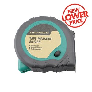 Craftright 8m Tape Measure $2.98 + Delivery ($0 C&C/ in-Store/ OnePass)