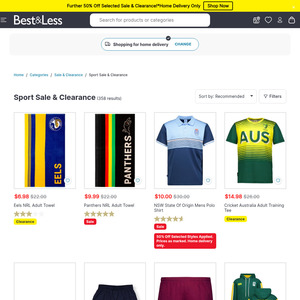 NRL, BBL, English Football Club Gear 50-80% Off