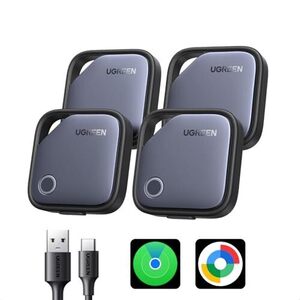 [Prime] Ugreen FineTrack Rechargeable Smart Tag 4-Pack Duo $41.32, iOS $38.93 Delivered