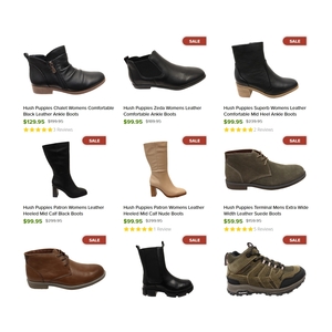 Hush Puppies Selected Men's & Women's Footwear $49.90 + Shipping