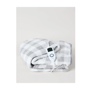 Heritage Heated Throw in Charcoal Check $60 + $9.95 Delivery ($0 Gold/Platinum Member/ C&C/ in-Store/ $99 Order)