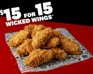 15 Wicked Wings for $15 Pickup