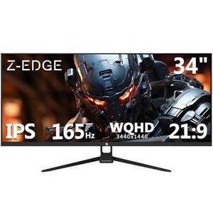 Z-Edge 34 Inch 165Hz Ultrawide Monitor 21:9, IPS Panel, UWQHD(3440x1440) $339 Delivered