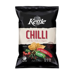 Kettle Potato Chips Chilli 165g $3.60 ($3.24 S&S) + Delivery ($0 with Prime/ $59 Spend)