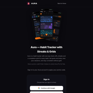 Aura - Habit Tracker Lifetime License for iOS & Android ($55.99 → $0.00)