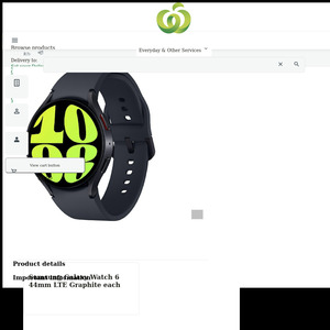 Samsung Galaxy Watch6 44mm LTE (4G) - Graphite $279