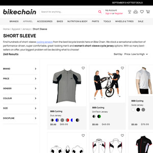 Cycling Jerseys from $5, Cycling Gloves from $6 + $15 Delivery ($0 with $100 Spend)
